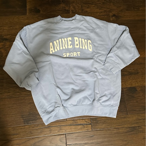 Anine Bing Tops - Anine Bing Light Blue Sweatshirt